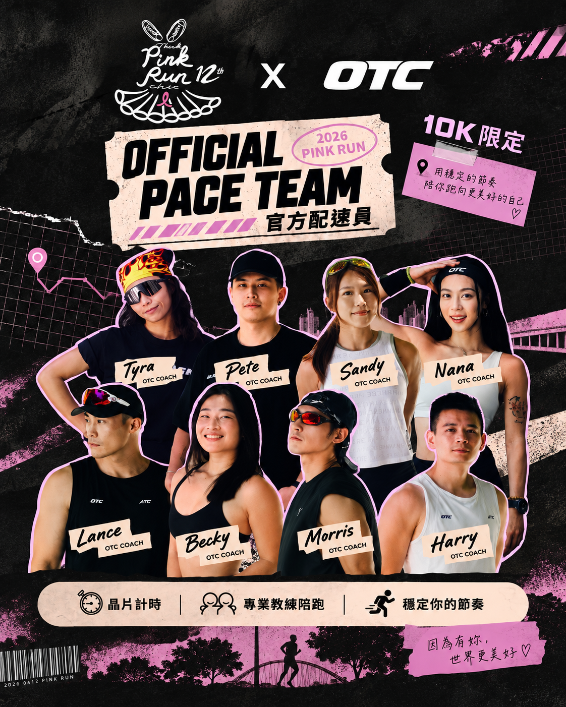 OTC × 《Marie Claire》 PINK RUN 公益路跑 10 K